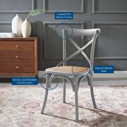 Dining side chair in light gray by Modway additional picture 3