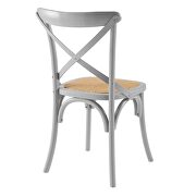 Dining side chair in light gray additional photo 5 of 7