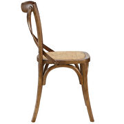 Dining side chair in walnut by Modway additional picture 3