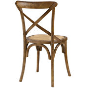Dining side chair in walnut by Modway additional picture 4