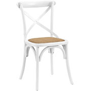 Dining side chair in white additional photo 2 of 4