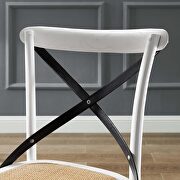 Dining side chair in white black additional photo 2 of 7
