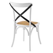 Dining side chair in white black additional photo 5 of 7