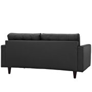 Bonded leather loveseat in black by Modway additional picture 2