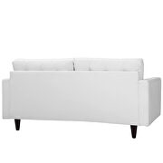 Bonded white leather loveseat by Modway additional picture 3