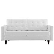 Bonded white leather loveseat by Modway additional picture 4