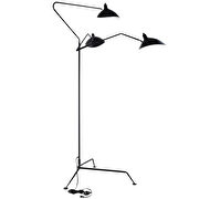Stainless steel / chrome contemporary floor lamp by Modway additional picture 2