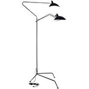 Stainless steel / chrome contemporary floor lamp by Modway additional picture 3