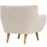 Mid-century style tufted retro armchair in beige by Modway additional picture 2