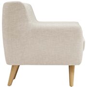 Mid-century style tufted retro armchair in beige by Modway additional picture 3