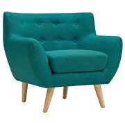 Mid-century style tufted retro armchair in teal by Modway additional picture 4