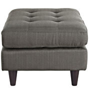 Upholstered fabric ottoman in granite additional photo 4 of 3