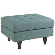 Upholstered fabric ottoman in laguna additional photo 2 of 3