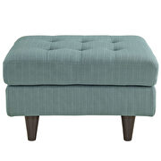 Upholstered fabric ottoman in laguna additional photo 3 of 3