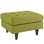 Upholstered fabric ottoman in wheatgrass additional photo 2 of 3