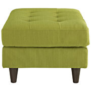 Upholstered fabric ottoman in wheatgrass additional photo 4 of 3