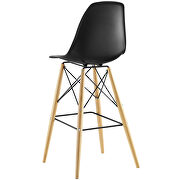 Organically flowing design bar stool in black by Modway additional picture 2