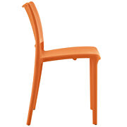 Dining side chair in orange additional photo 2 of 3