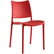 Dining side chair in red additional photo 4 of 3