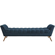 Upholstered fabric bench in azure by Modway additional picture 6