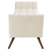 Upholstered fabric bench in beige by Modway additional picture 6