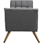 Upholstered fabric bench in gray by Modway additional picture 7