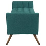 Upholstered fabric bench in teal by Modway additional picture 2