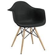 Dining armchair in black by Modway additional picture 3