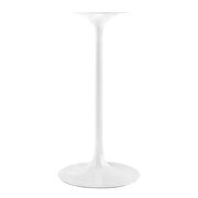 Round wood bar table in white by Modway additional picture 6