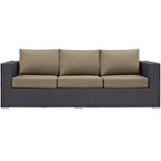 Outdoor patio sofa in espresso mocha by Modway additional picture 2