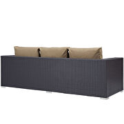 Outdoor patio sofa in espresso mocha by Modway additional picture 3