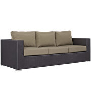 Outdoor patio sofa in espresso mocha by Modway additional picture 5