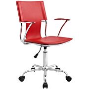 Office chair in red by Modway additional picture 5