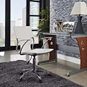 Office chair in white by Modway additional picture 2