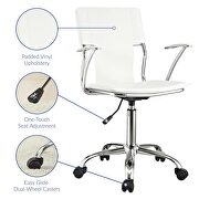 Office chair in white by Modway additional picture 4