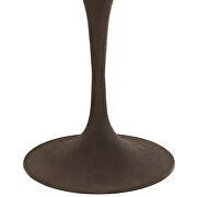 Round wood top dining table in brown by Modway additional picture 3