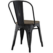 Bamboo side chair in black additional photo 4 of 3