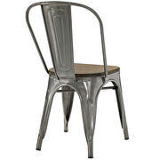 Bamboo side chair in gunmetal by Modway additional picture 2