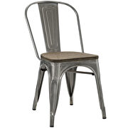 Bamboo side chair in gunmetal additional photo 4 of 3