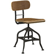 Wood dining stool in brown by Modway additional picture 4