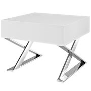 X frame base nightstand in white by Modway additional picture 4