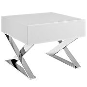 X frame base nightstand in white by Modway additional picture 6