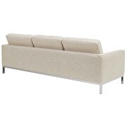 Beige quality fabric retro style sofa by Modway additional picture 2