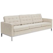 Beige quality fabric retro style sofa by Modway additional picture 3