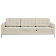 Beige quality fabric retro style sofa by Modway additional picture 4