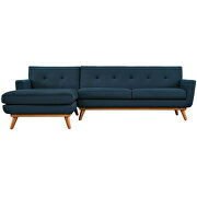 Left-facing sectional sofa in azure additional photo 3 of 6