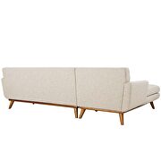 Left-facing sectional sofa in beige by Modway additional picture 2