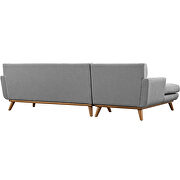 Left-facing sectional sofa in expectation gray by Modway additional picture 2