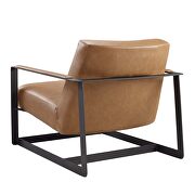 Vegan leather accent chair in tan by Modway additional picture 6