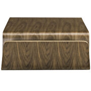 Wood coffee table in walnut by Modway additional picture 4